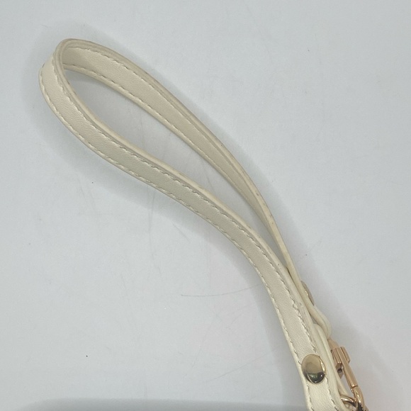 Spartina 449 Anchor Nautical Blue Orange lime Off White Top Zip Wristlet - Picture 11 of 13